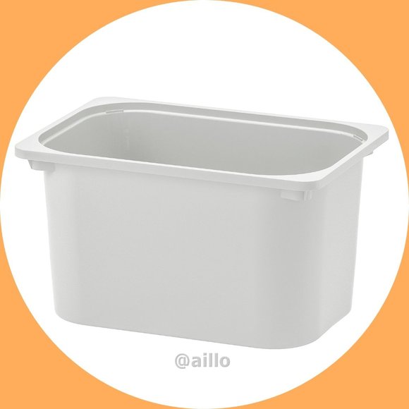 IKEA TROFAST Storage box, gray LARGE - Picture 1 of 15